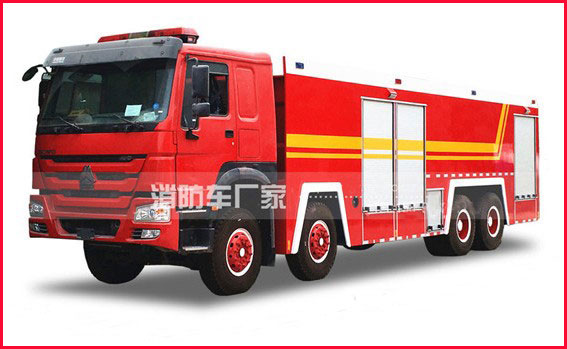 22吨重汽豪沃泡沫消防车图片