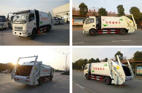 后装摆臂压缩式垃圾车 后装摆臂压缩式垃圾车
