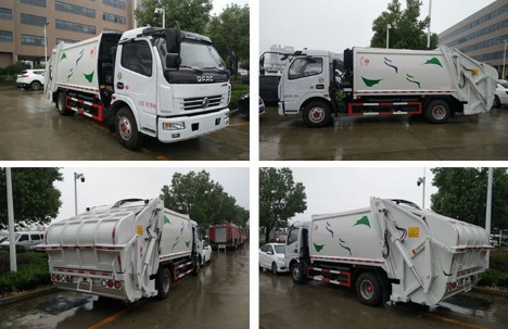 后装全密封压缩式垃圾车 后装全密封压缩式垃圾车