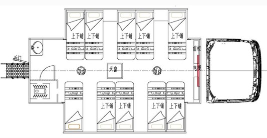 老款东风153驾驶室宿营车结构图片 老款东风153驾驶室宿营车结构图片