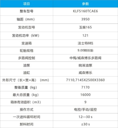东风KL5国六9m3圆罐餐厨垃圾车技术参数 东风KL5国六9m3圆罐餐厨垃圾车技术参数