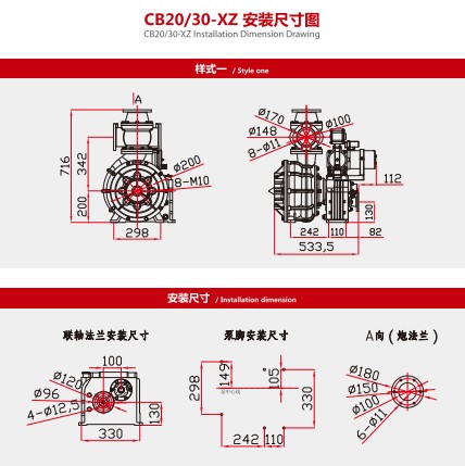CB20/30-XZðװߴͼ