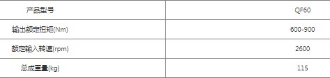 QF60前置取力器技术参数 QF60前置取力器技术参数